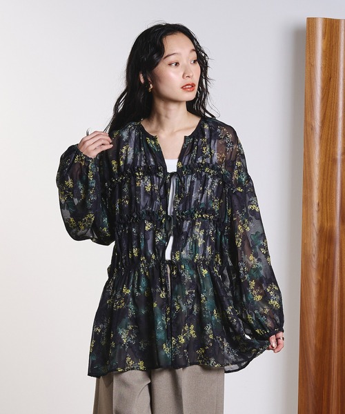 ROSE BUD（ローズバッド） ブラウス シャツ FRILL BLOUSE レディース 