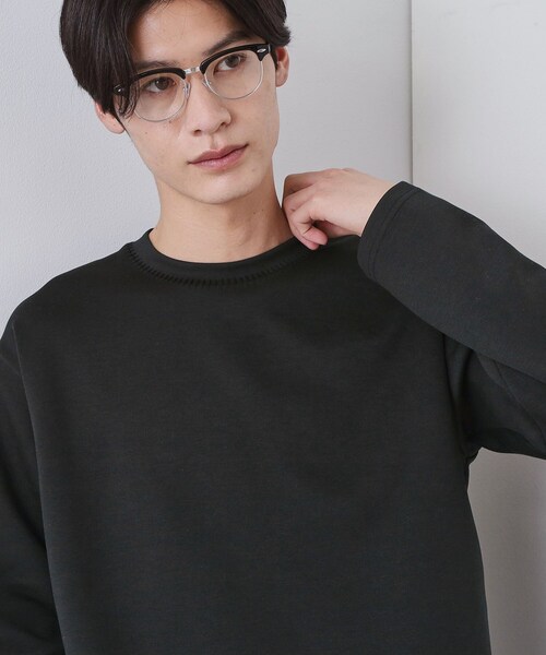 THE SHOP TK tシャツ 「首元にさりげないアクセント」ステッチ