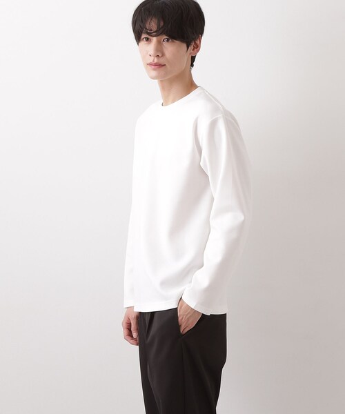 THE SHOP TK tシャツ 「首元にさりげないアクセント」ステッチ