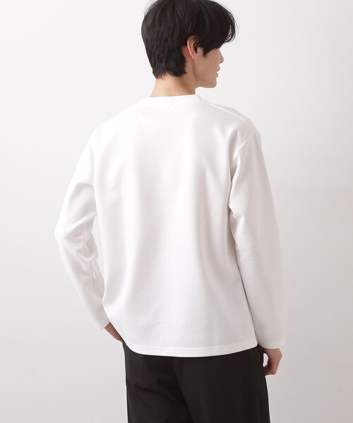 THE SHOP TK tシャツ 「首元にさりげないアクセント」ステッチ