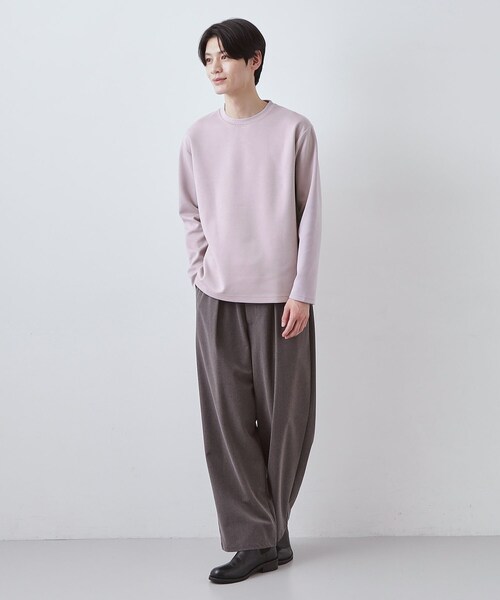 THE SHOP TK tシャツ 「首元にさりげないアクセント」ステッチ