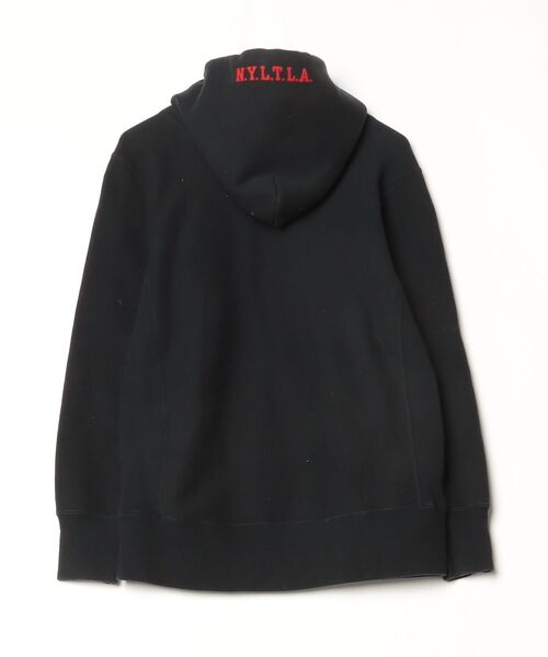 「STUSSY」 プルオーバーパーカー「championコラボ」 M ブラック メンズの画像