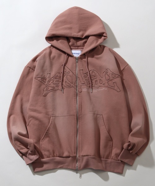 「SEQUENZ」 ジップアップパーカー S ブラック メンズ_画像3