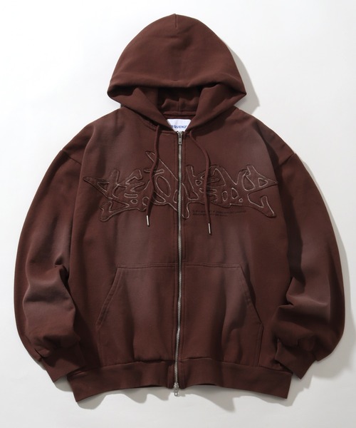 「SEQUENZ」 ジップアップパーカー S ブラック メンズ_画像5