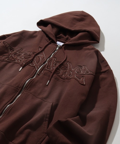 「SEQUENZ」 ジップアップパーカー S ブラック メンズ_画像9