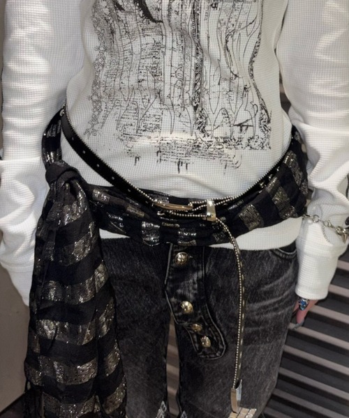 ベルト 「Never mind the XU」studs belt / 「ネバーマインド ザ