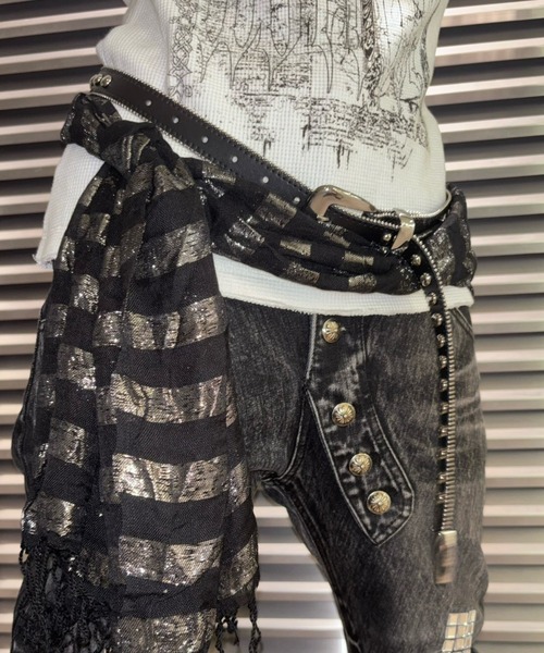 ベルト 「Never mind the XU」studs belt / 「ネバーマインド ザ