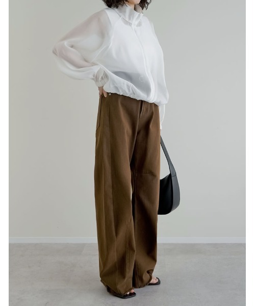 「Re:EDIT」 デニムパンツ MEDIUM ベージュ レディース_画像4