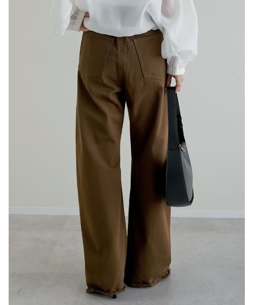 「Re:EDIT」 デニムパンツ MEDIUM ベージュ レディース_画像5