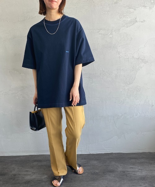 「GYMPHLEX」 半袖Tシャツ M オフホワイト レディース_画像6
