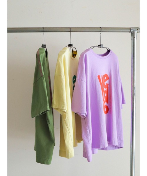 「FIL DE FER」 半袖Tシャツ FREE カーキ レディース_画像5