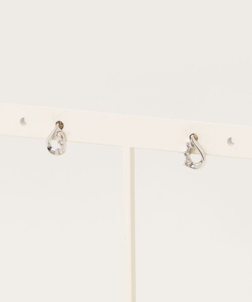 Canal 4°C ホワイトゴールド　 ピアス(両耳用) CANAL 4℃（カナルヨンドシー） 「CANAL 4℃」 ピアス（両耳用） FREE