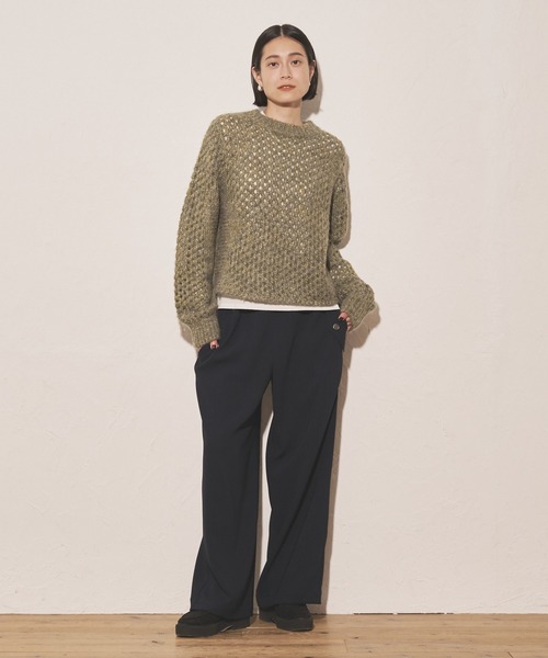 「Audrey and John Wad」 長袖ニット FREE ダークグレー レディース_画像8