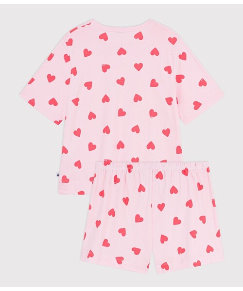 PETIT BATEAU（プチバトー） パジャマ ルームウェア ハートプリント