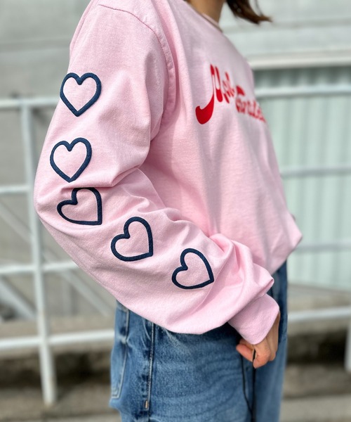 「mi via loca」 長袖カットソー X-LARGE オフホワイト レディース_画像4