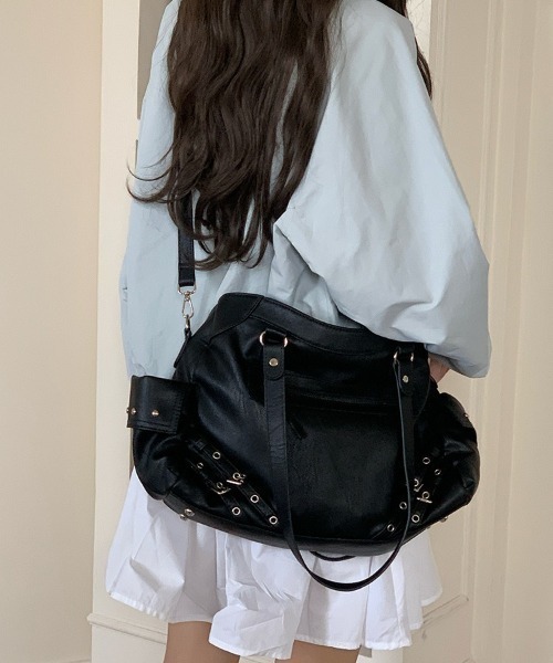「lilful」 2WAYバッグ F ブラック レディース_画像6