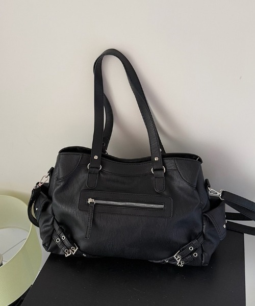「lilful」 2WAYバッグ F ブラック レディース_画像7