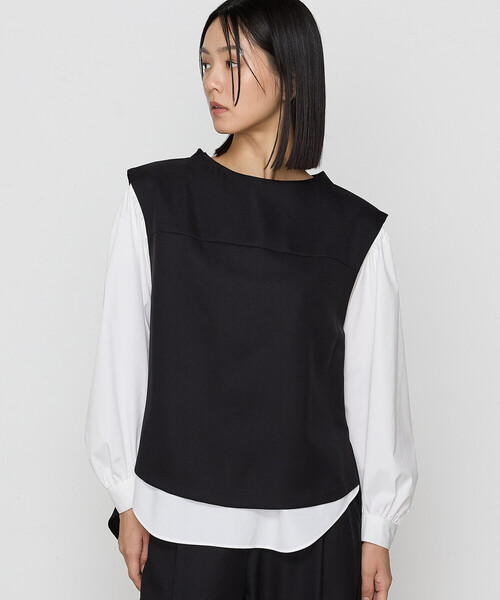 「Gabardine K.T」 ベスト 9号 ブラック レディース_画像4