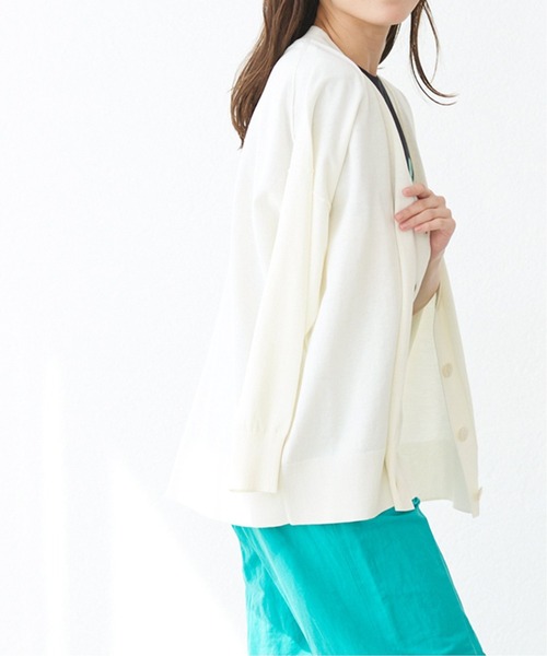 「Spick & Span」 ニットカーディガン FREE グレー レディース_画像3