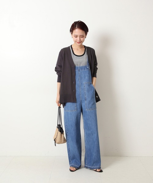 「Spick & Span」 ニットカーディガン FREE グレー レディース_画像8