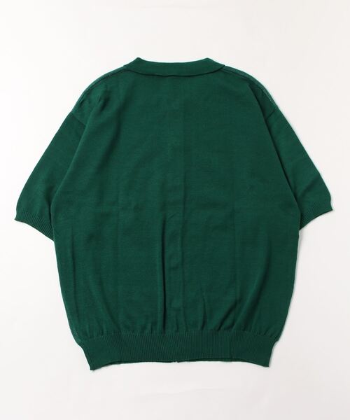 「COMMON WARE」 「HALHAM」ニットカーディガン L グリーン レディース_画像2