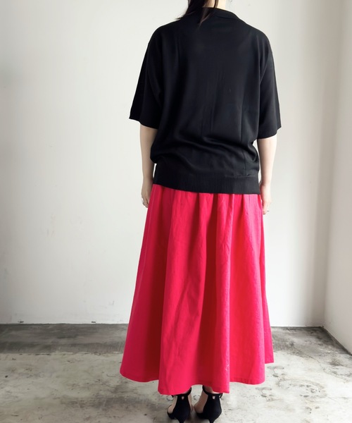 「COMMON WARE」 「HALHAM」ニットカーディガン L グリーン レディース_画像4