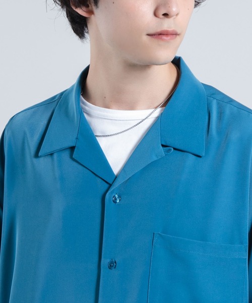 「WEGO」 半袖シャツ LARGE ワイン メンズ_画像6
