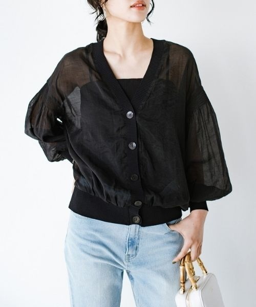「ANNA LUNA」 カーディガン SMALL ブラック レディース_画像9