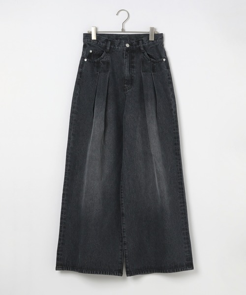 「PAGEBOY」 デニムパンツ SS ネイビー レディース_画像3