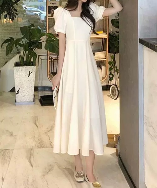 「center i」 半袖ワンピース MEDIUM オフホワイト レディース_画像5