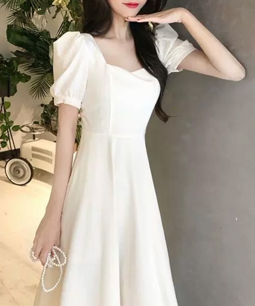 「center i」 半袖ワンピース MEDIUM オフホワイト レディース_画像8