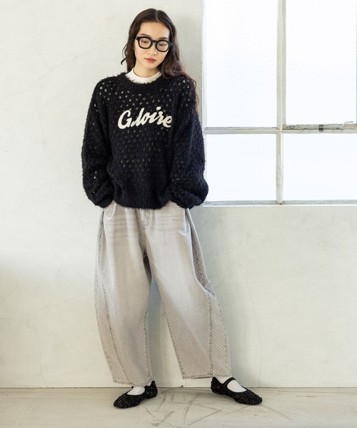 「niko and...」 デニムパンツ SMALL ライトグレー レディース_画像5