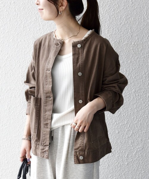 SHIPS any 「SHIPS any」 デニムジャケット ONE SIZE ブルー