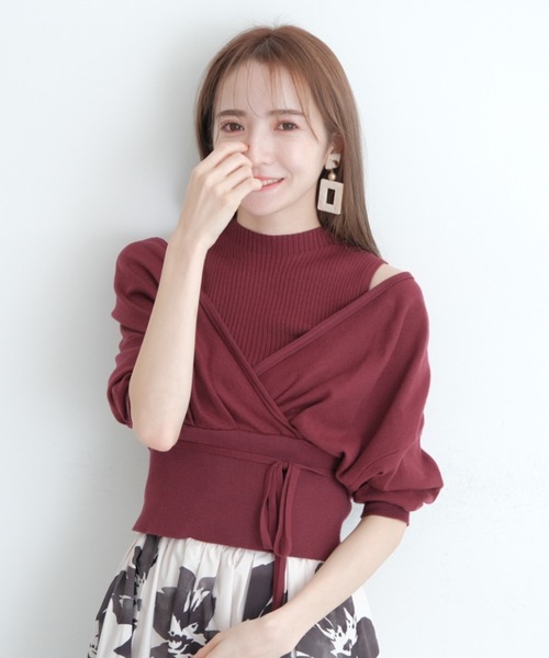 限定SALE定番人気 ニット - 通販 - PayPayモール カシュクールレイヤードニット ZOZOTOWN PayPayモール店 品質保証限定SALE