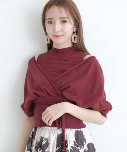 限定SALE定番人気 ニット - 通販 - PayPayモール カシュクールレイヤードニット ZOZOTOWN PayPayモール店 品質保証限定SALE