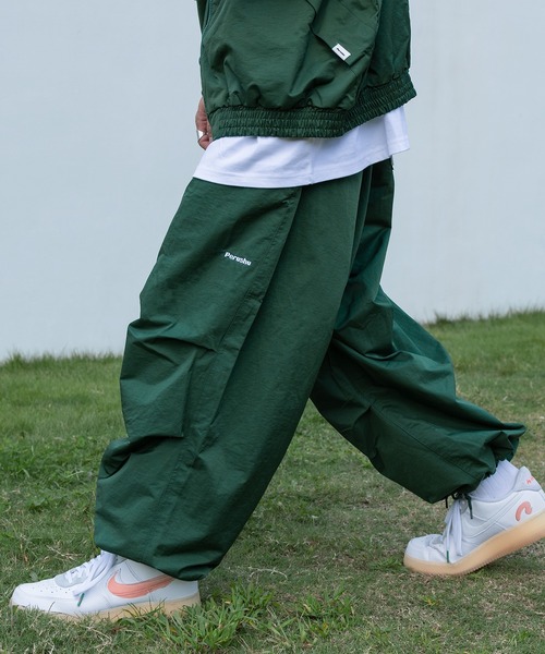 Perushu ワイドパンツ パンツ Perushu刺繍スノーパンツ メンズ
