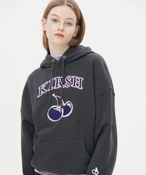 kirsh トレーナー　パーカー パーカー KIRSH ARCH LOGO CHERRY HOODIE LS/キルシーアーチロゴ
