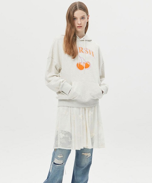 パーカー KIRSH ARCH LOGO CHERRY HOODIE LS/キルシーアーチロゴチェリーフーディー「S」 レディース メンズ パーカー KIRSH ARCH LOGO CHERRY HOODIE LS/キルシーアーチロゴ