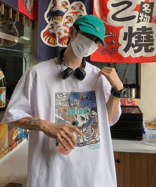 Dim Moire スカルプリント Tシャツ Dim Moire スカルプリント Tシャツ - メルカリ