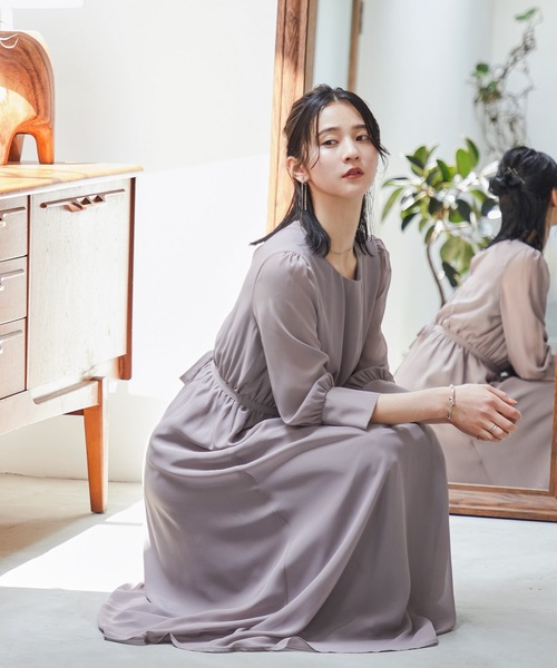 niana パーティードレス　パフスリーブ　Lサイズ niana パーティードレス パフスリーブ Lサイズ ニアナ niana 【低身長