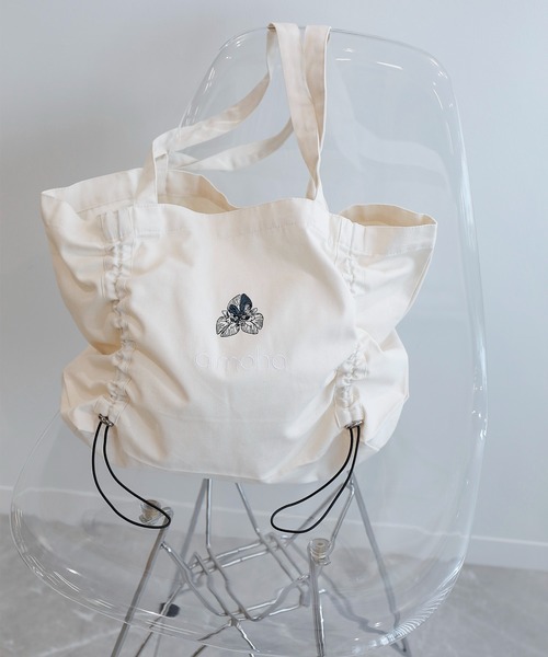 aimoha（アイモハ） トートバッグ aimohaオリジナルマーガレット刺繍