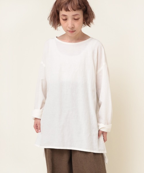 ブラウス シャツ B2774 コットンリネンシンプルブラウス レディース RNA-N ブラウス シャツ B2774 コットンリネンシンプルブラウス