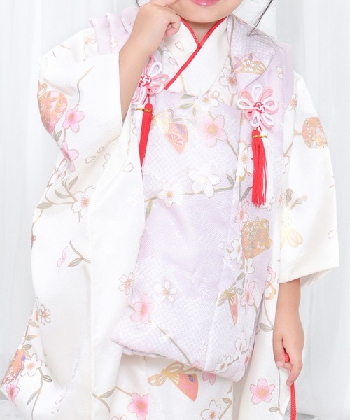 【美品】京越 七五三 着物9点セット ピンク3歳　女の子 KYOETSU 七五三 着物 3歳 女の子 ひな祭り 【豪華9点フルセット