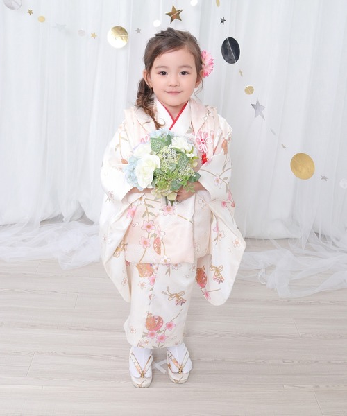 KYOETSU（京越） 着物 3歳七五三着物9点セット くすみC キッズ 子供