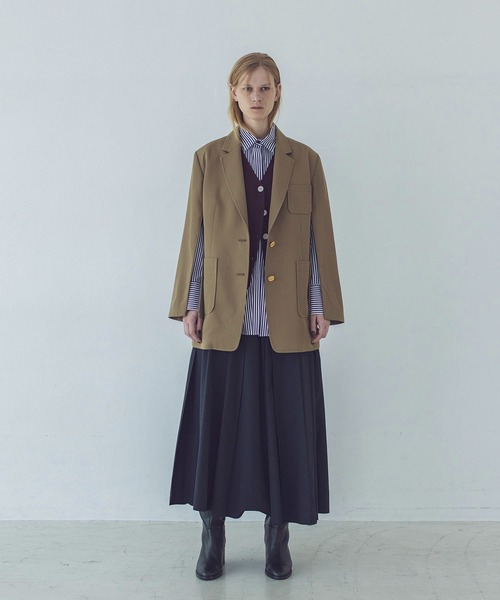 ジャケット・アウター DRESSLAVE B7 Poodle Bonding Coat DRESSLAVE ジャケット テーラードジャケット clear twill wool