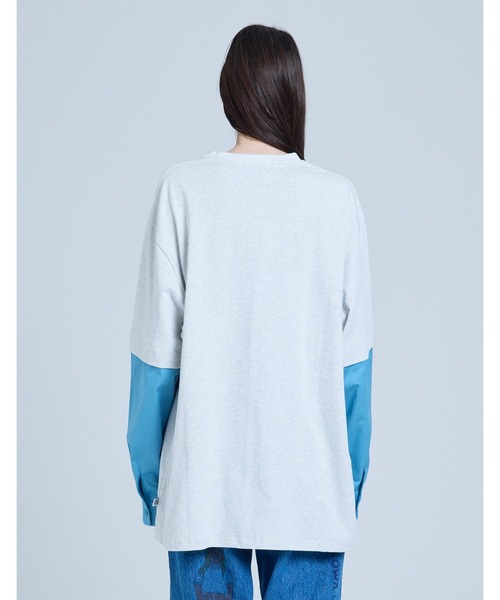 tシャツ /Little Sunny Bite/fake layered long tee レディース メンズ Little sunny bite tシャツ 「Little Sunny Bite」 fake layered