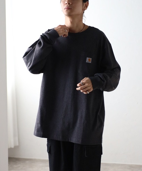 tシャツ Tシャツ メンズ 「Carhartt / カーハート」Workwear Long-Sleeve Pocket T-Shirt　長袖Tシャツ｜zozo｜21