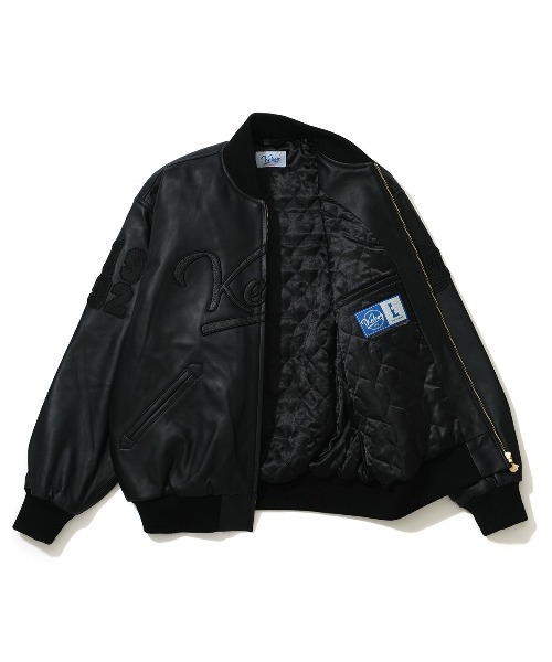 ジャケット スタジャン メンズ LEATHER VARSITY JACKET｜zozo｜08