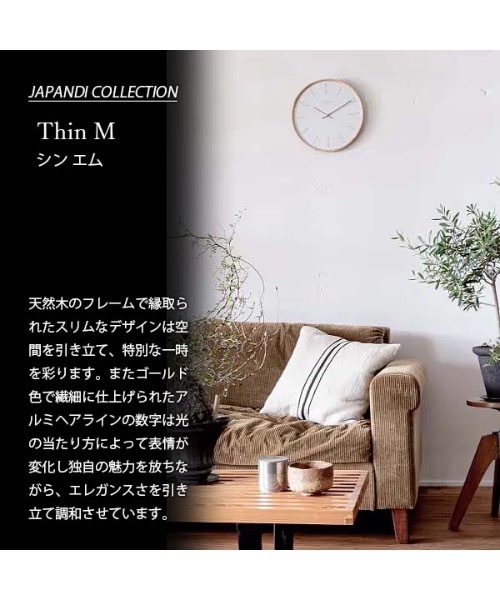 時計 EC:NEXTIME ネクスタイム Thin M シン エム 掛時計 掛け時計