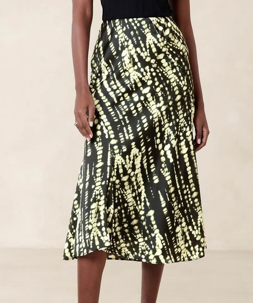 BANANA REPUBLIC スカート　6 新品 BANANA REPUBLIC スカート FACTORY STORE リネンブレンド ミディ
